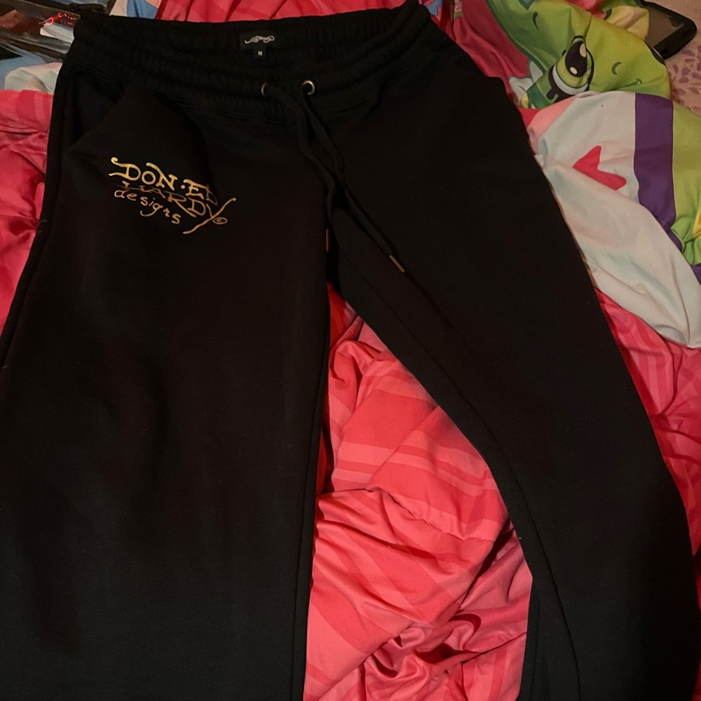 Ed Hardy Black Sweatpants